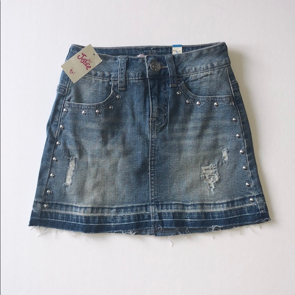 NEW Justice Girls Denim Skirt